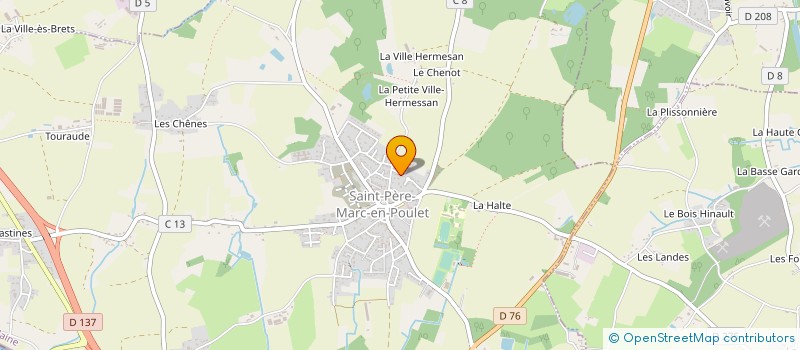 localisation de l'entreprise MONSIEUR STEVEN BONNEUX  SAINT-PERE-MARC-EN-POULET