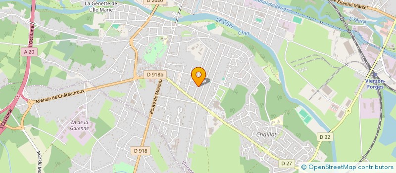 localisation de l'entreprise MONSIEUR STEVEN BONSIGNOUR  VIERZON