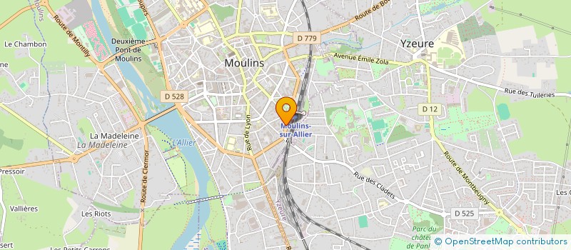 localisation de l'entreprise MONSIEUR STEVEN BOUCHRIT  MOULINS