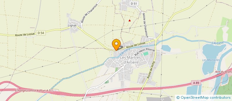 localisation de l'entreprise MONSIEUR STEVEN BOUTIN  LES MARTRES-D'ARTIERE