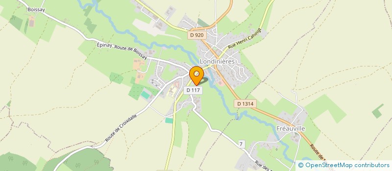 localisation de l'entreprise MONSIEUR STEVEN BRETON  LONDINIERES