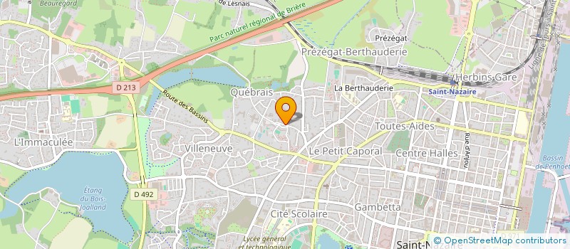 localisation de l'entreprise MONSIEUR STEVEN BURBAN  SAINT-NAZAIRE