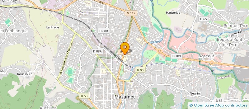 localisation de l'entreprise MONSIEUR STEVEN BUSSARD  MAZAMET