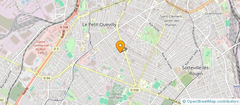 localisation de l'entreprise MONSIEUR STEVEN CAHAGNE  LE PETIT-QUEVILLY