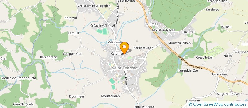 localisation de l'entreprise MONSIEUR STEVEN CELICE  SAINT-EVARZEC