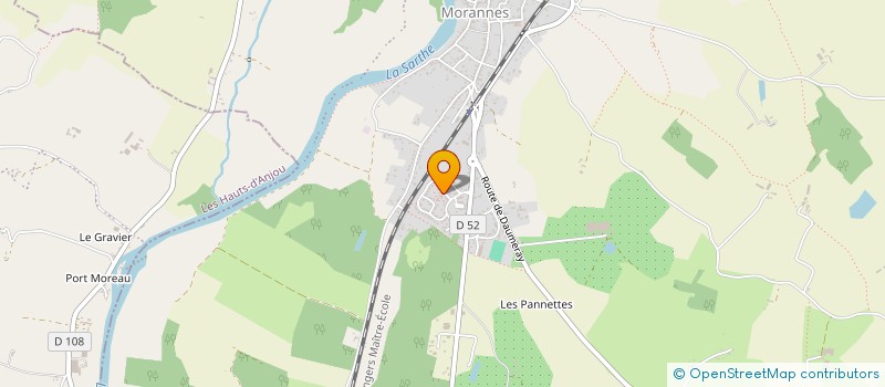 localisation de l'entreprise MONSIEUR STEVEN CERIZIER  MORANNES SUR SARTHE-DAUMERAY