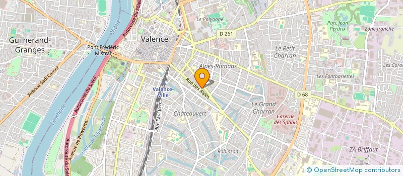 localisation de l'entreprise MONSIEUR STEVEN CHAILLOT à VALENCE