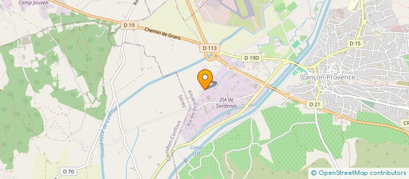 localisation de l'entreprise MONSIEUR STEVEN CHAMARD  LANCON-PROVENCE