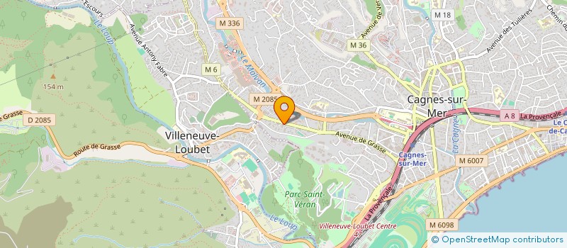localisation de l'entreprise MONSIEUR STEVEN CHARLES à CAGNES-SUR-MER