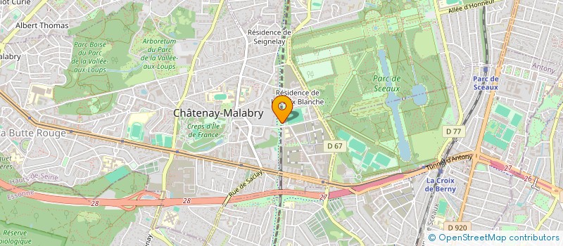 localisation de l'entreprise MONSIEUR STEVEN CHATEAU à CHATENAY-MALABRY