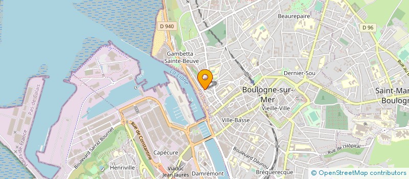 localisation de l'entreprise MONSIEUR STEVEN CLABAULT à BOULOGNE-SUR-MER