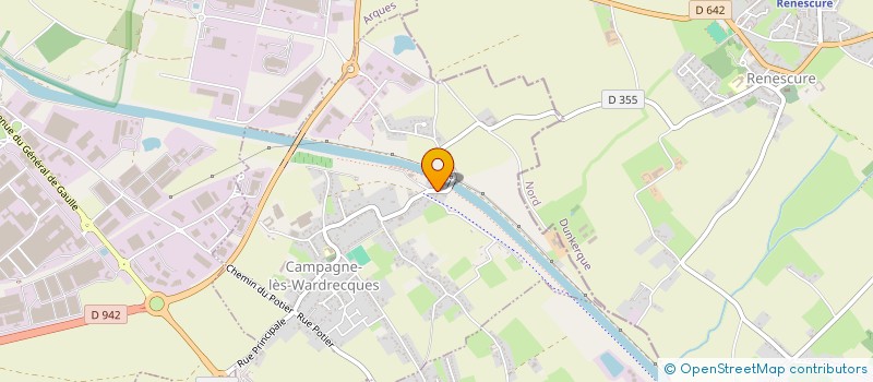 localisation de l'entreprise MONSIEUR STEVEN CLEMENT  CAMPAGNE-LES-WARDRECQUES