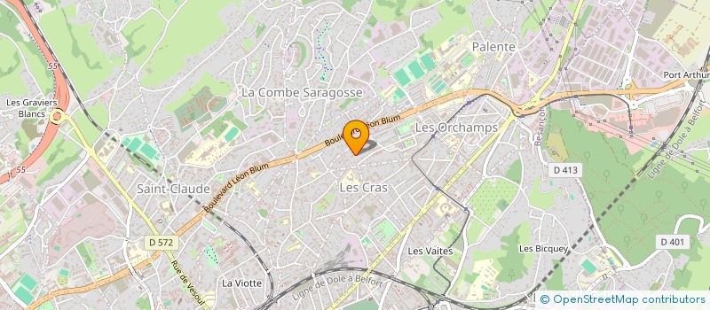 localisation de l'entreprise MONSIEUR STEVEN COLLIAUX  BESANCON