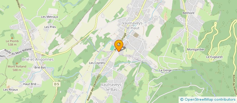 localisation de l'entreprise MONSIEUR STEVEN COTTE-BARROT  VAULNAVEYS-LE-HAUT