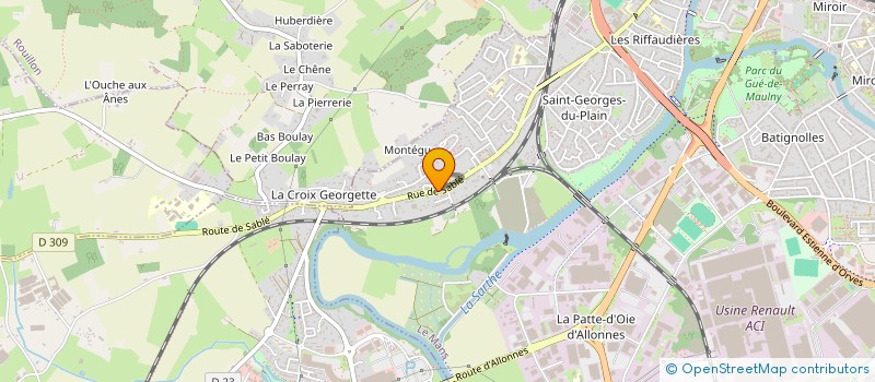 localisation de l'entreprise MONSIEUR STEVEN CYPRIEN-RACINE à LE MANS