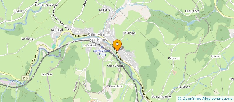 localisation de l'entreprise MONSIEUR STEVEN DA SILVA  SAINT-VICTOR-SUR-RHINS