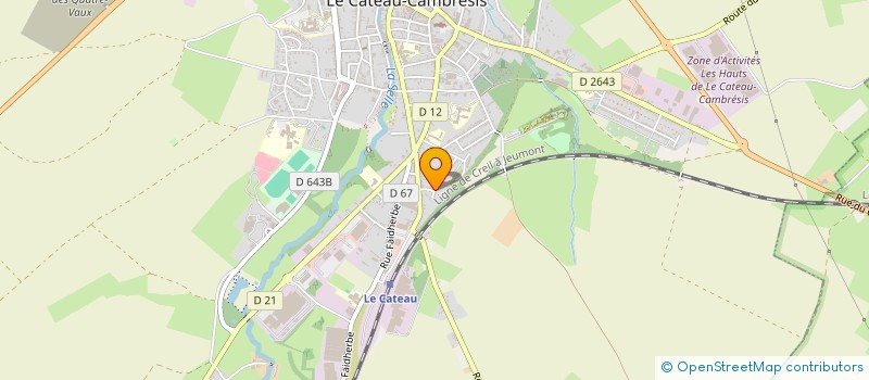 localisation de l'entreprise MONSIEUR STEVEN DAANEN  LE CATEAU-CAMBRESIS