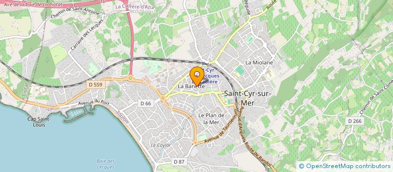localisation de l'entreprise MONSIEUR STEVEN DECHOSAL à SAINT-CYR-SUR-MER