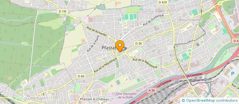 localisation de l'entreprise MONSIEUR STEVEN DELAERE  PFASTATT