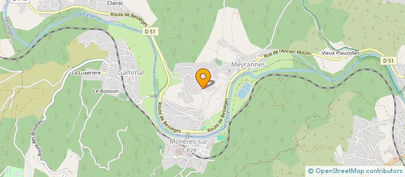 localisation de l'entreprise MONSIEUR STEVEN DELOUBRIERE  MEYRANNES