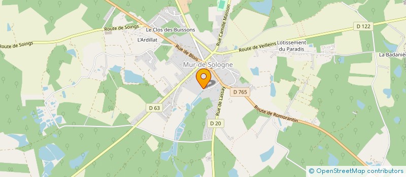 localisation de l'entreprise MONSIEUR STEVEN DEPIQUIGNY  MUR-DE-SOLOGNE