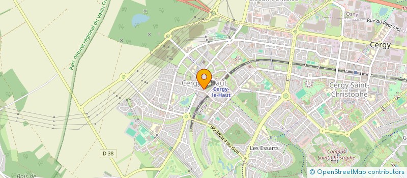 localisation de l'entreprise MONSIEUR STEVEN DEROUBAIX  CERGY