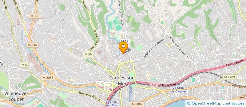 localisation de l'entreprise MONSIEUR STEVEN DESCARPENTRIES à CAGNES SUR MER