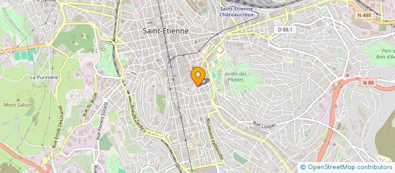 localisation de l'entreprise MONSIEUR STEVEN DEVAUX  SAINT-ETIENNE