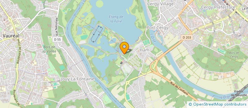 localisation de l'entreprise MONSIEUR STEVEN DORKEL  CERGY