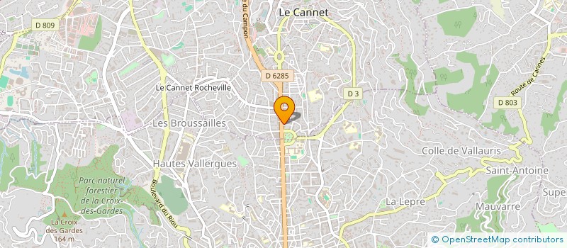 localisation de l'entreprise MONSIEUR STEVEN DOVI HODOR à LE CANNET