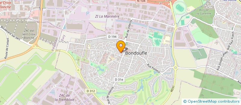 localisation de l'entreprise MONSIEUR STEVEN DRU-KARRAMKAM  BONDOUFLE