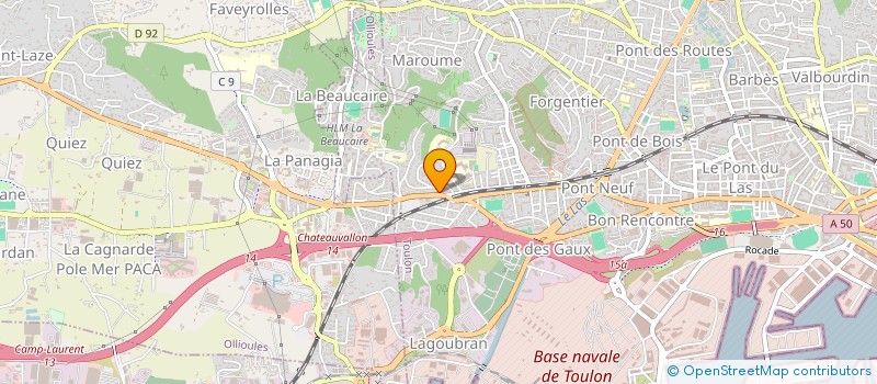 localisation de l'entreprise MONSIEUR STEVEN DUFRESNE  TOULON