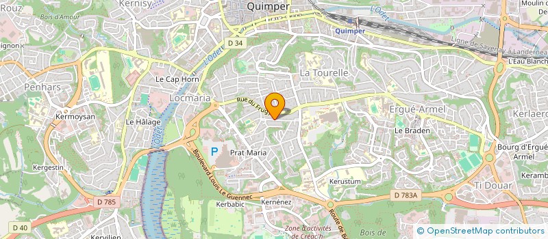 localisation de l'entreprise MONSIEUR STEVEN DULUARD à QUIMPER