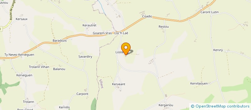 localisation de l'entreprise MONSIEUR STEVEN EAUL  ELLIANT