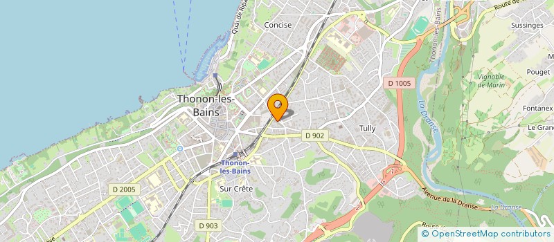 localisation de l'entreprise MONSIEUR STEVEN FAVRE-COUTILLET  THONON-LES-BAINS