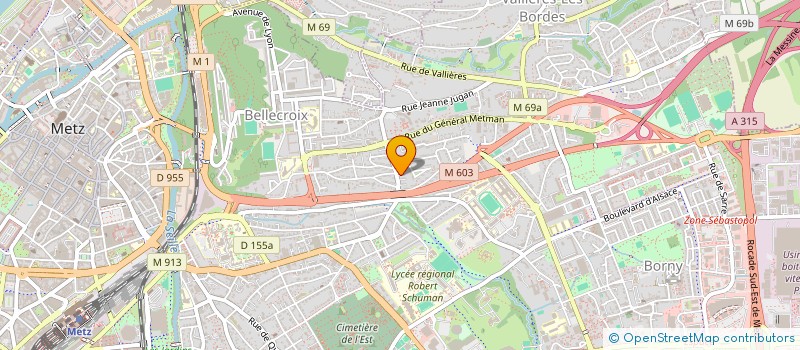 localisation de l'entreprise MONSIEUR STEVEN FERREIRA  METZ