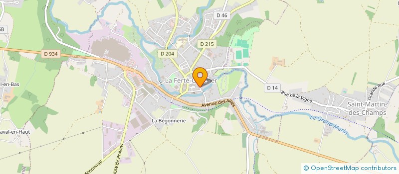 localisation de l'entreprise MONSIEUR STEVEN FISCHER  LA FERTE-GAUCHER