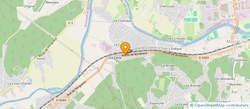 localisation de l'entreprise MONSIEUR STEVEN FLORES  MARSAC-SUR-L'ISLE