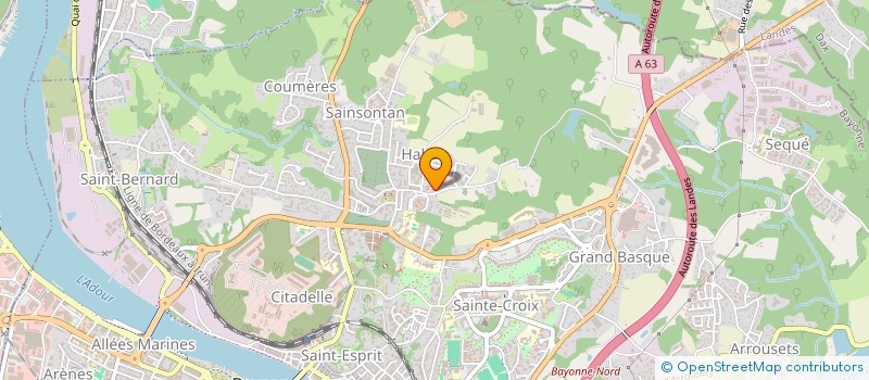 localisation de l'entreprise MONSIEUR STEVEN FONTAINE  BAYONNE