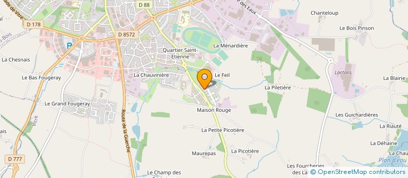 localisation de l'entreprise MONSIEUR STEVEN FREMONT  VITRE