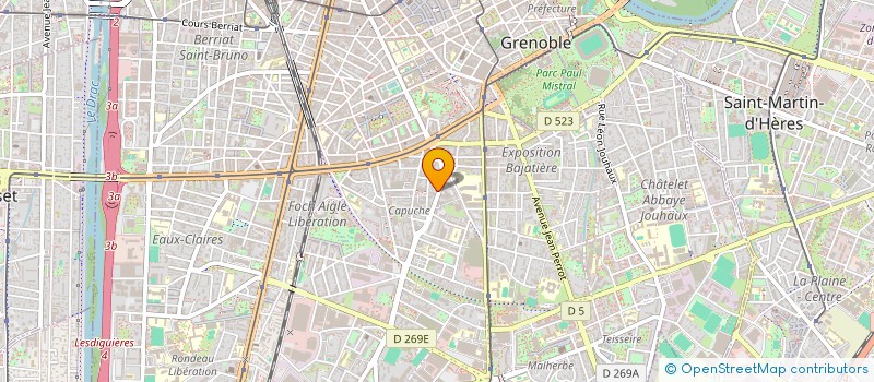 localisation de l'entreprise MONSIEUR STEVEN FREVILLE à GRENOBLE