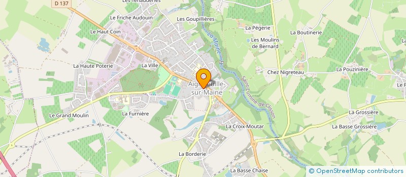 localisation de l'entreprise MONSIEUR STEVEN GANACHAUD à AIGREFEUILLE-SUR-MAINE
