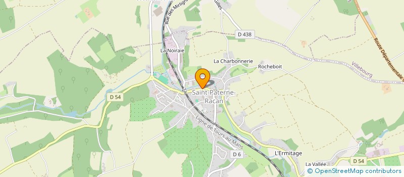 localisation de l'entreprise MONSIEUR STEVEN GILLET  SAINT-PATERNE-RACAN