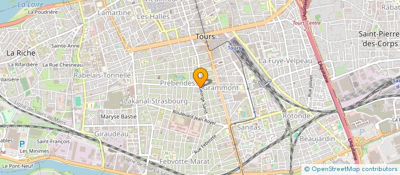 localisation de l'entreprise MONSIEUR STEVEN GIRAUDET  TOURS