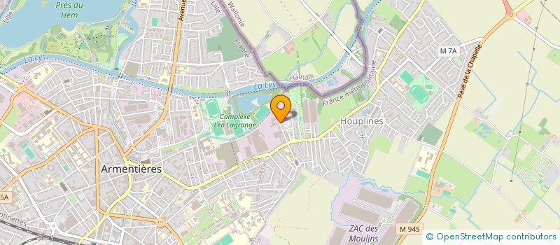 localisation de l'entreprise MONSIEUR STEVEN GLORIEUX  HOUPLINES