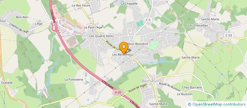 localisation de l'entreprise MONSIEUR STEVEN GOMES  BOISSEUIL