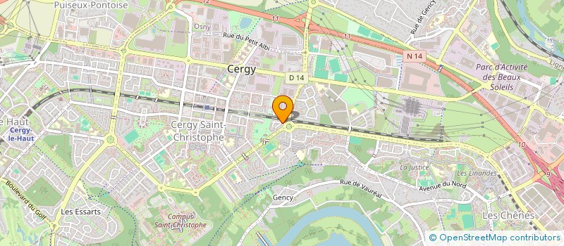 localisation de l'entreprise MONSIEUR STEVEN GUERPILLON  CERGY