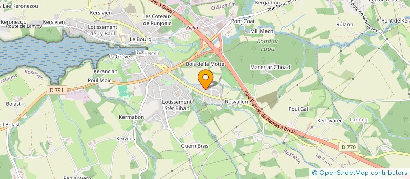 localisation de l'entreprise MONSIEUR STEVEN GUIBERT  LE FAOU