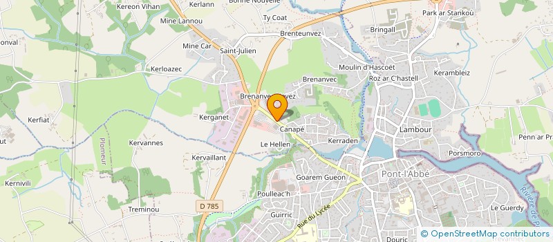 localisation de l'entreprise MONSIEUR STEVEN GUILLET à PLONEOUR-LANVERN