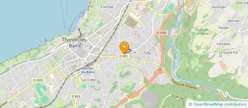 localisation de l'entreprise MONSIEUR STEVEN GUILLOT à THONON-LES-BAINS